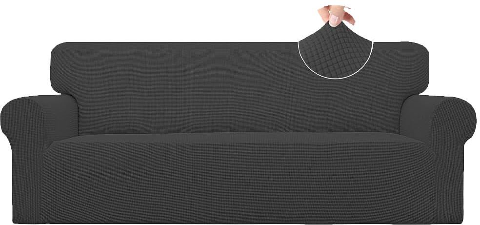 Sofa Cover Grey 3Seat Sofa Cover Grey 3Seat Sofa Fabric-image-34