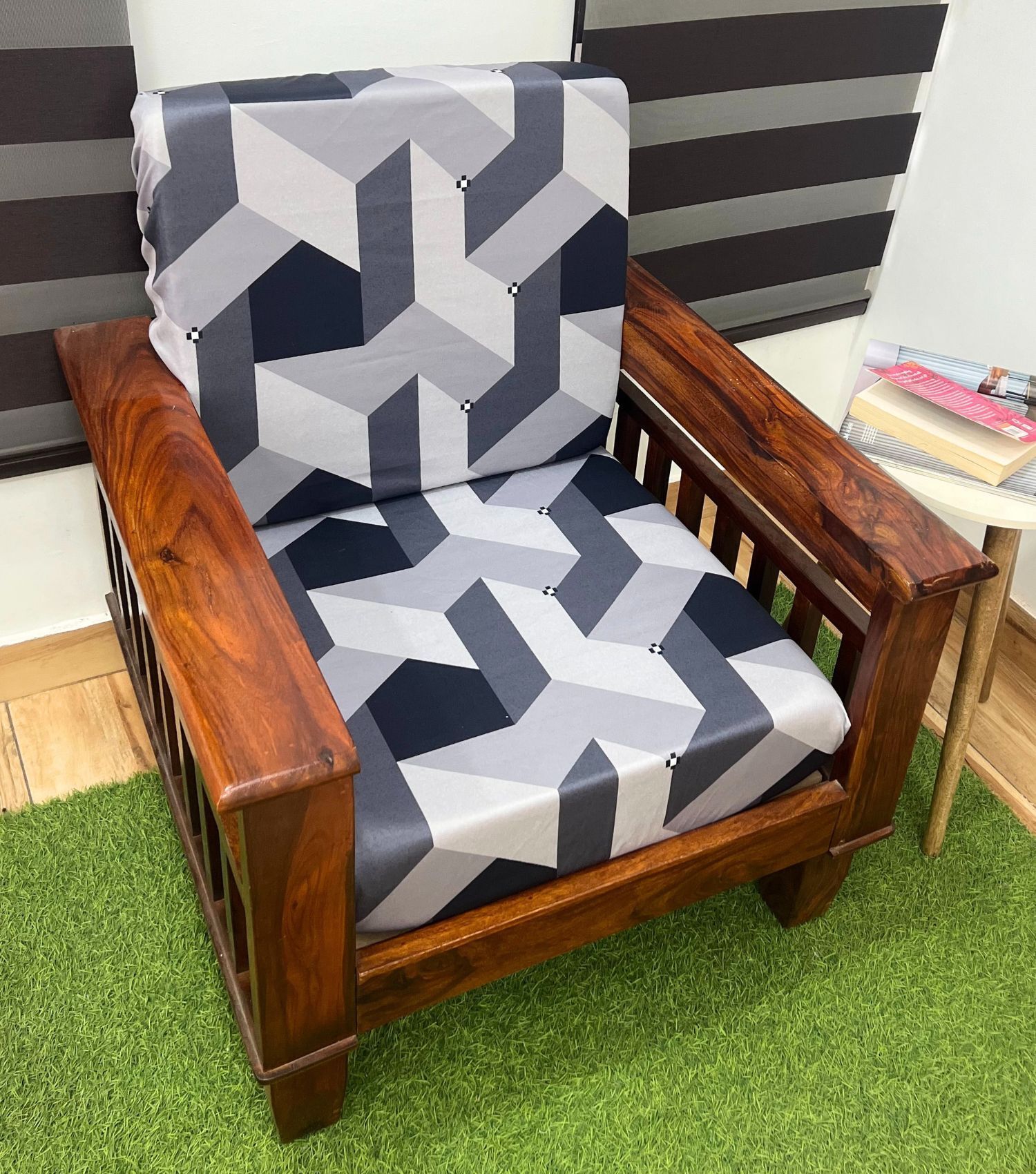 Stretchable Printed Sofa Slipcovers for Wooden Sofa - 10 Seater Set Cover Sofa Fabric