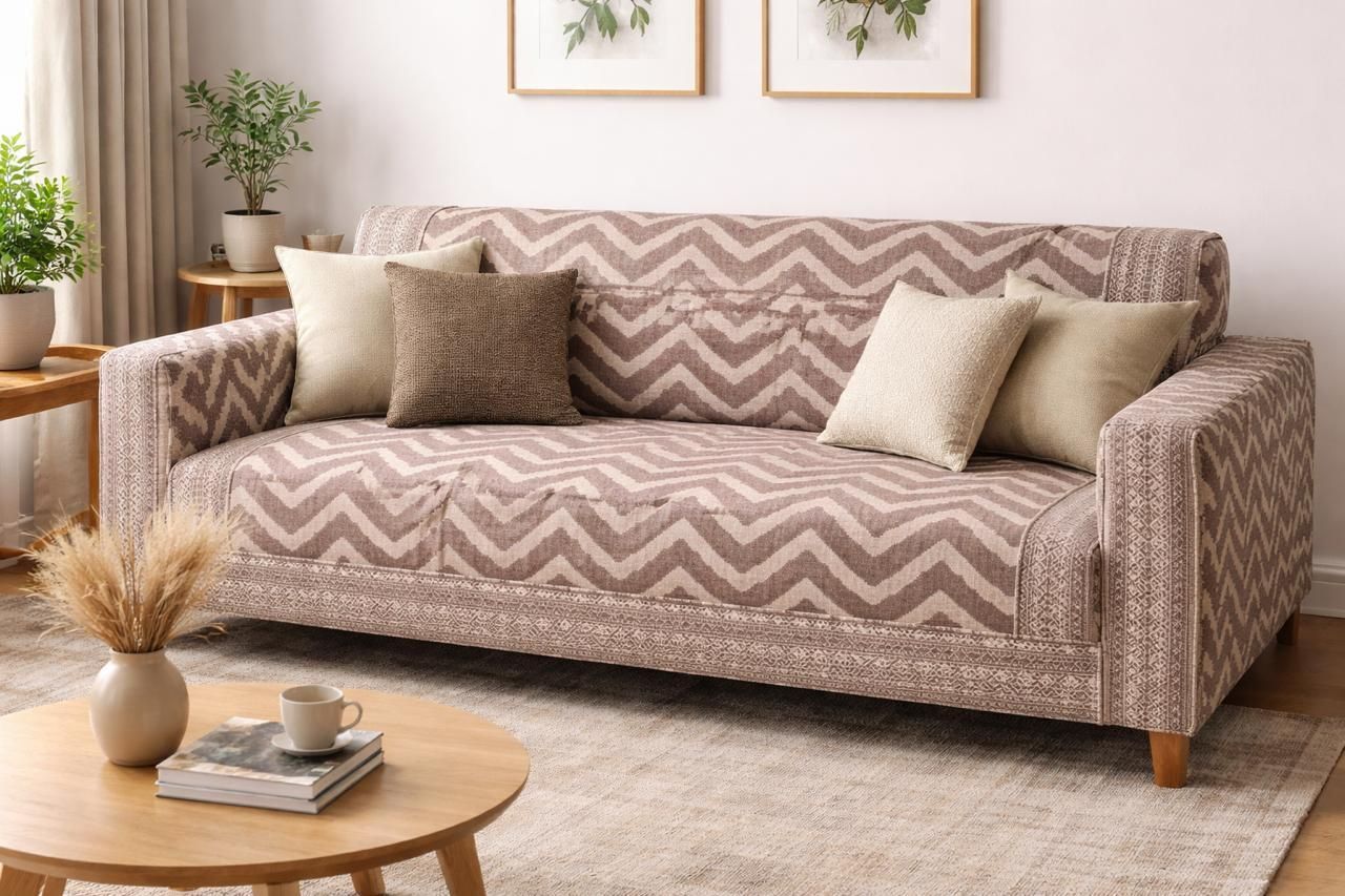 brown sofa cover 01 Sofa Fabric-image-0