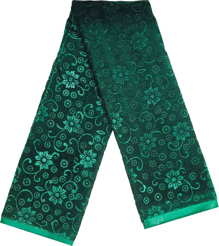 Maroon velvet fabric Unstitched Premium Soft Velvet Fabric Piece 1Mtr Green Velvet Fabric 1 Mtr Embossed Flower Design - Soft Premium Cloth Sofa Fabric-image-24