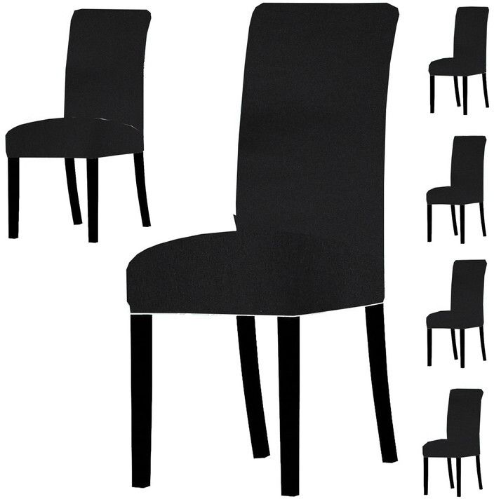 CHR3002P6Black Chair Cover Sofa Fabric