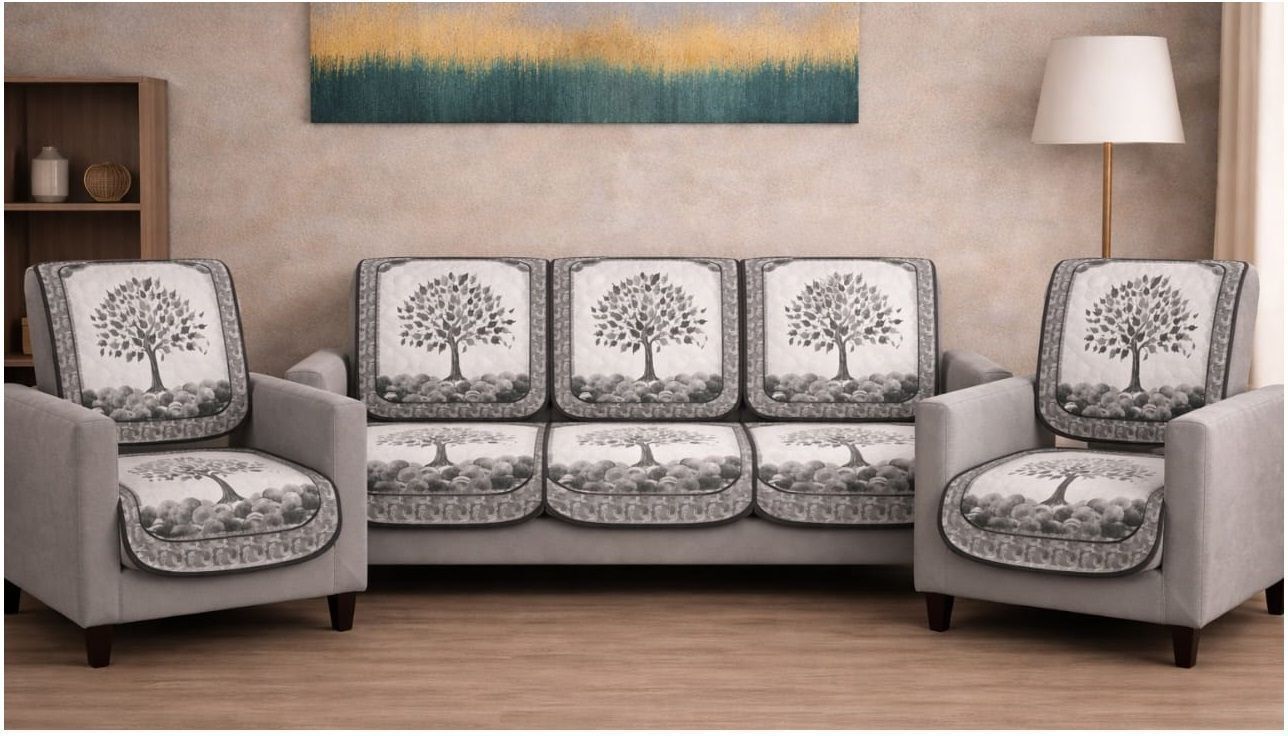 Grey tree panel Designer Grey Tree Panel Couch Fabric – Stylish Home Furnishing Sofa Fabric-image-18