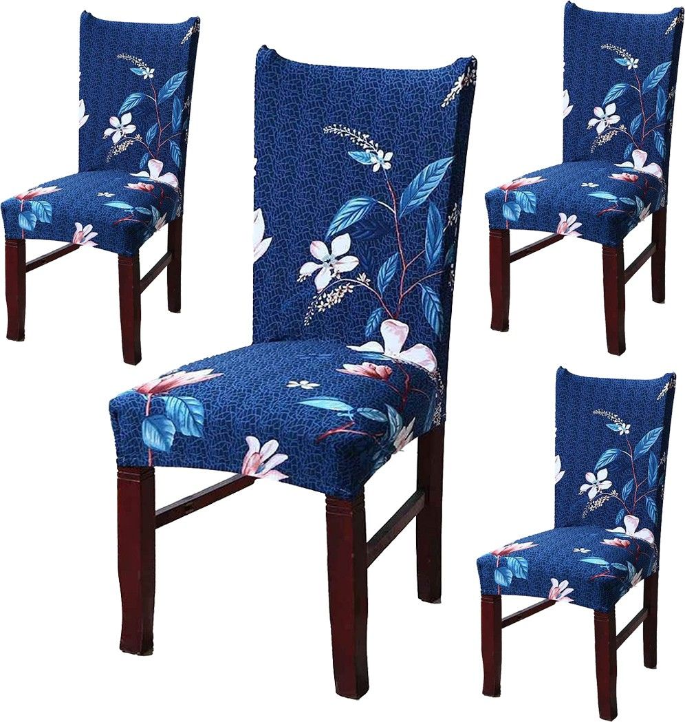 Polyester Printed Chair Cover Stretch Removable Chair Cover-Pack Of 4 Polyester Printed Chair Cover Stretch Removable Chair Cover-Pack Of 4 Sofa Fabric-image-27