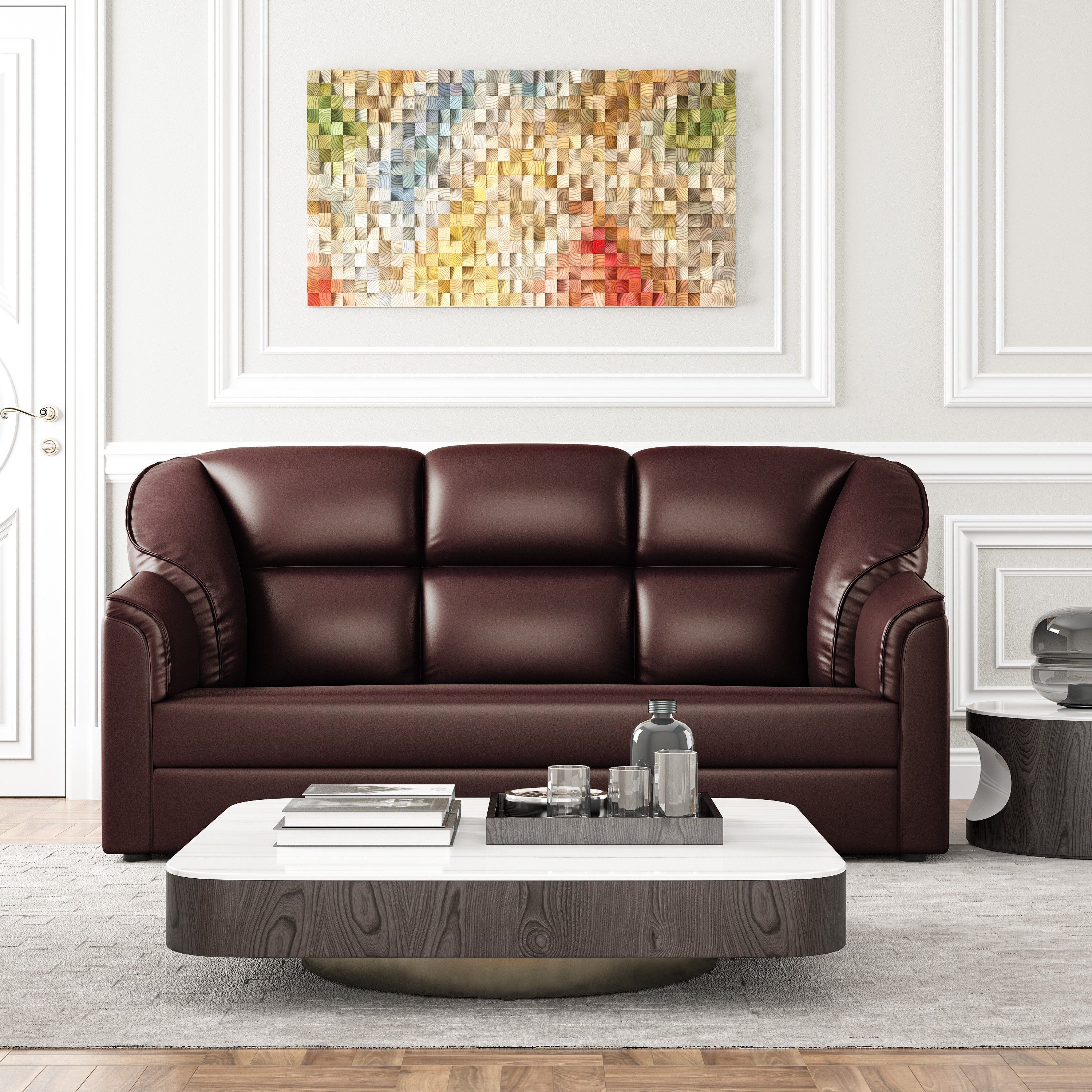 Leatherette 3 SeaterSofa