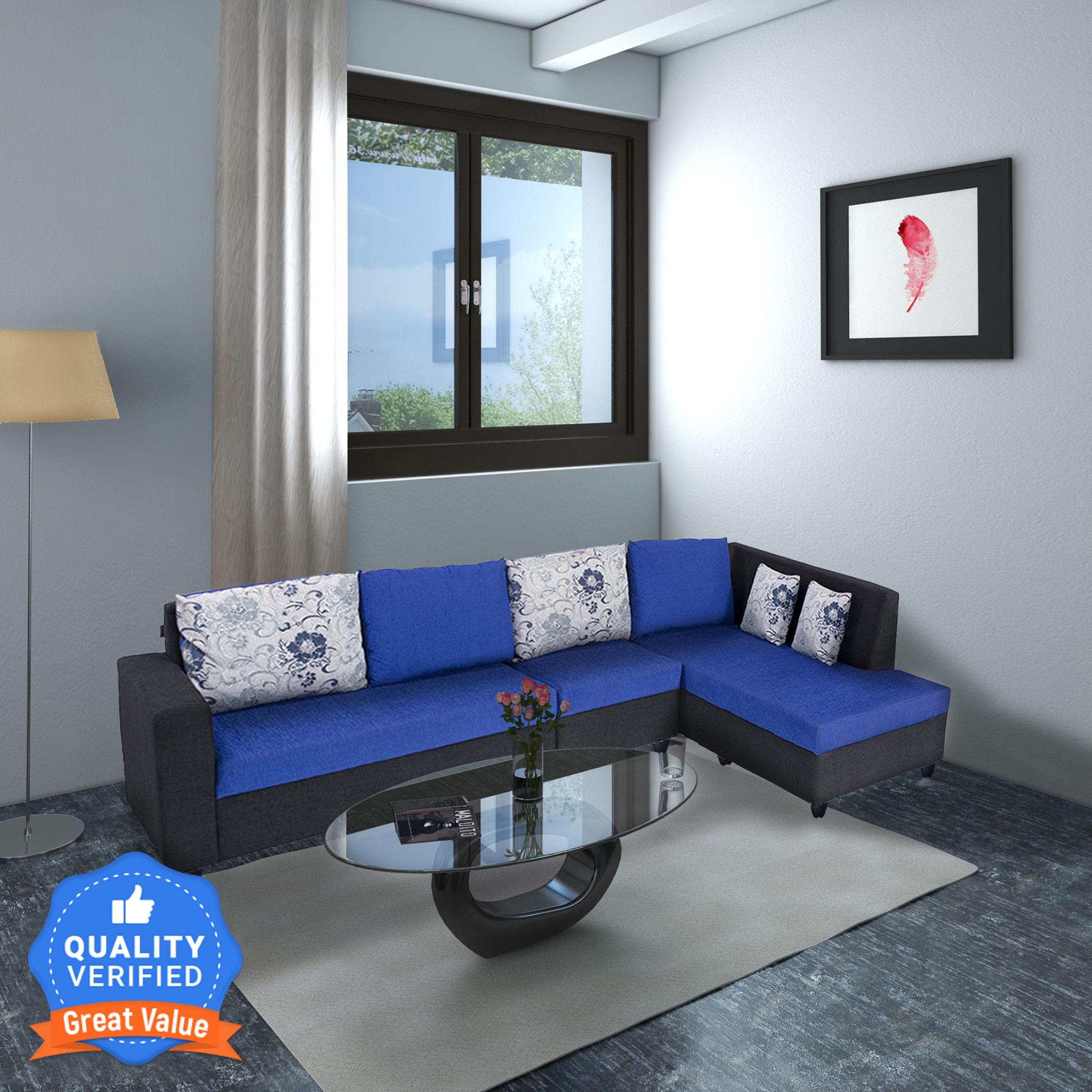 Nano Fabric 6 SeaterSofa