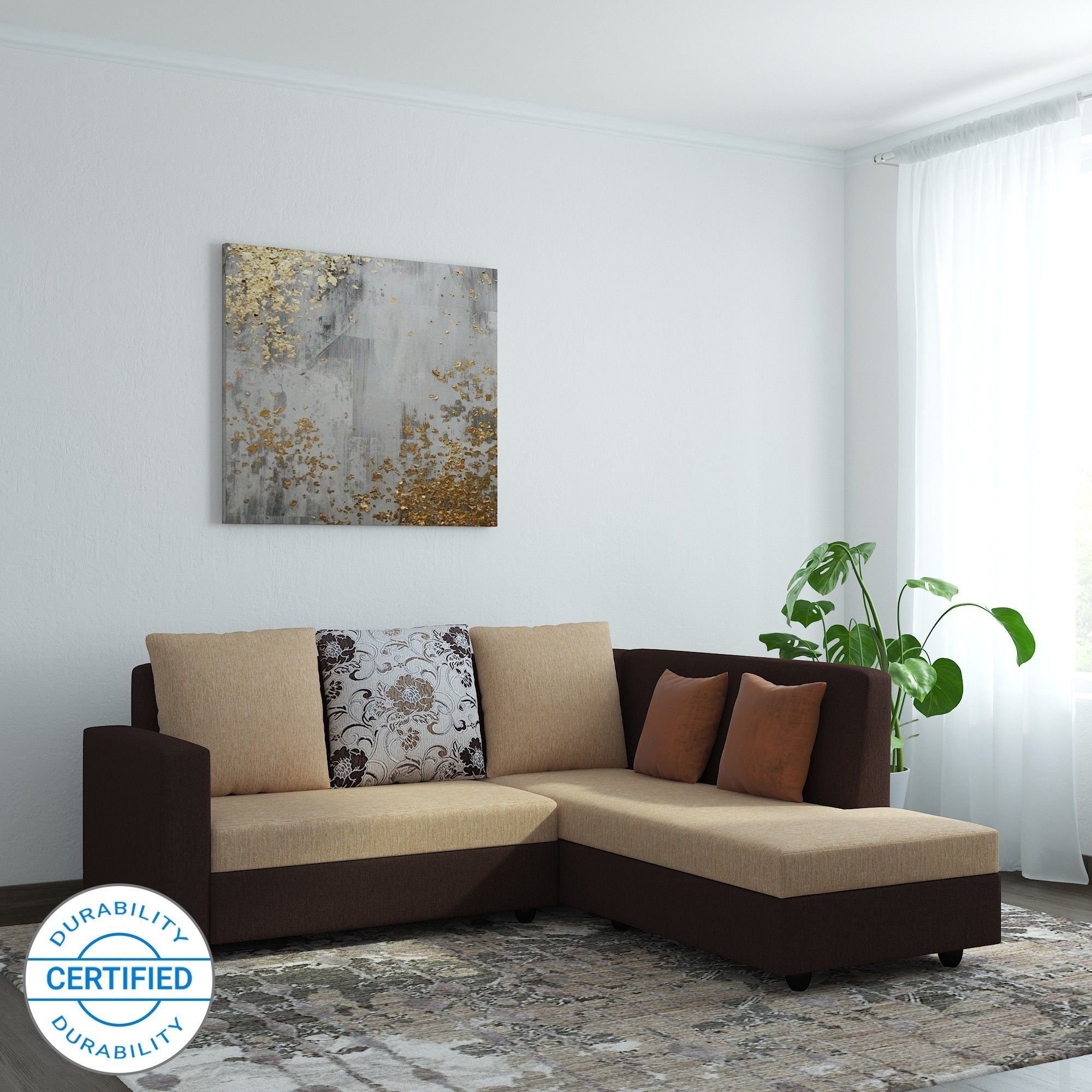 bharat lifestyle Nano Fabric 5 SeaterSofa-picture-26