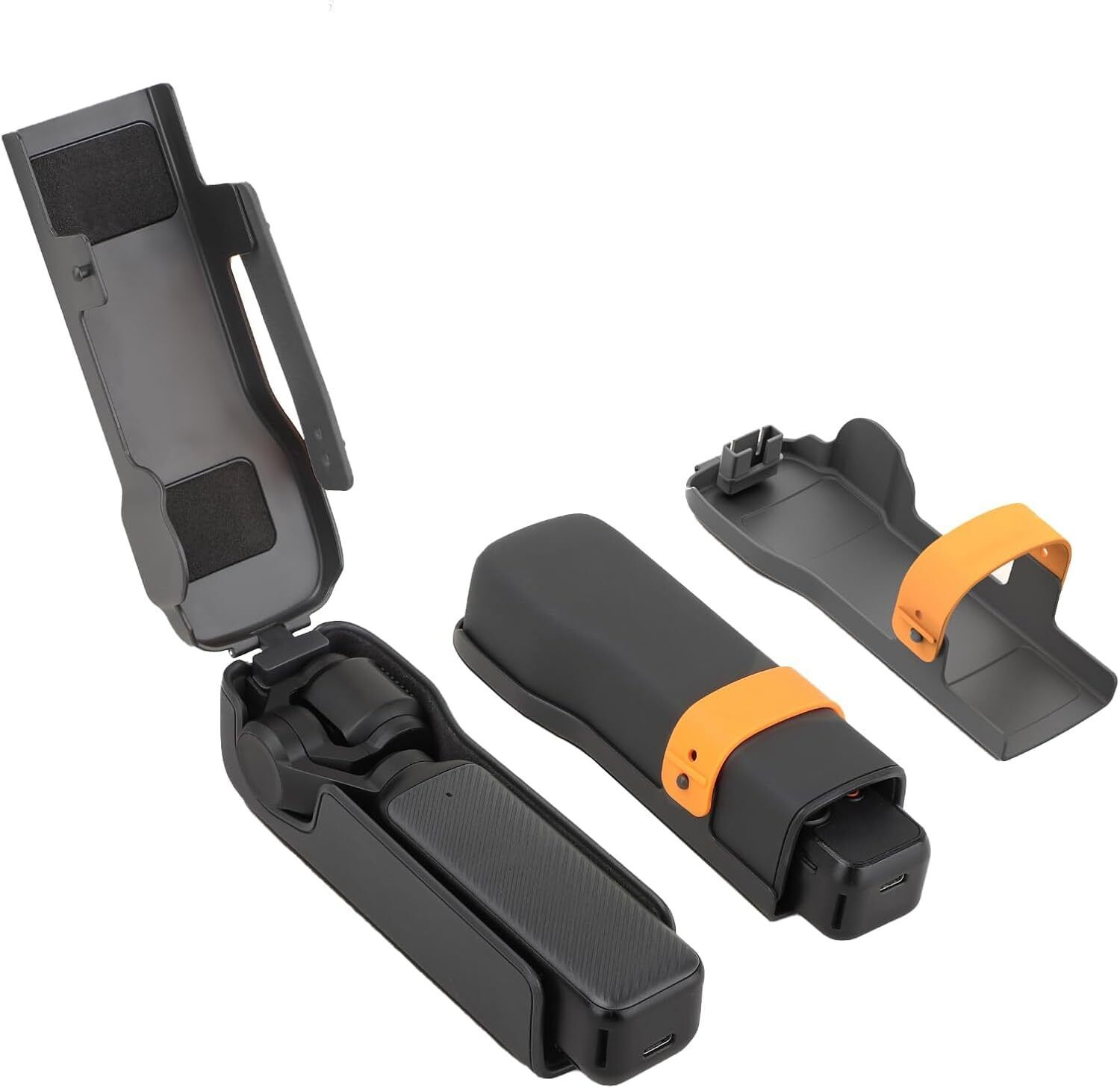 ELFOG Pocket 3 Protector Cover Case Gimbal Lens Protector Cap, Hard Case (Black) Protective Case/Cover-image-17