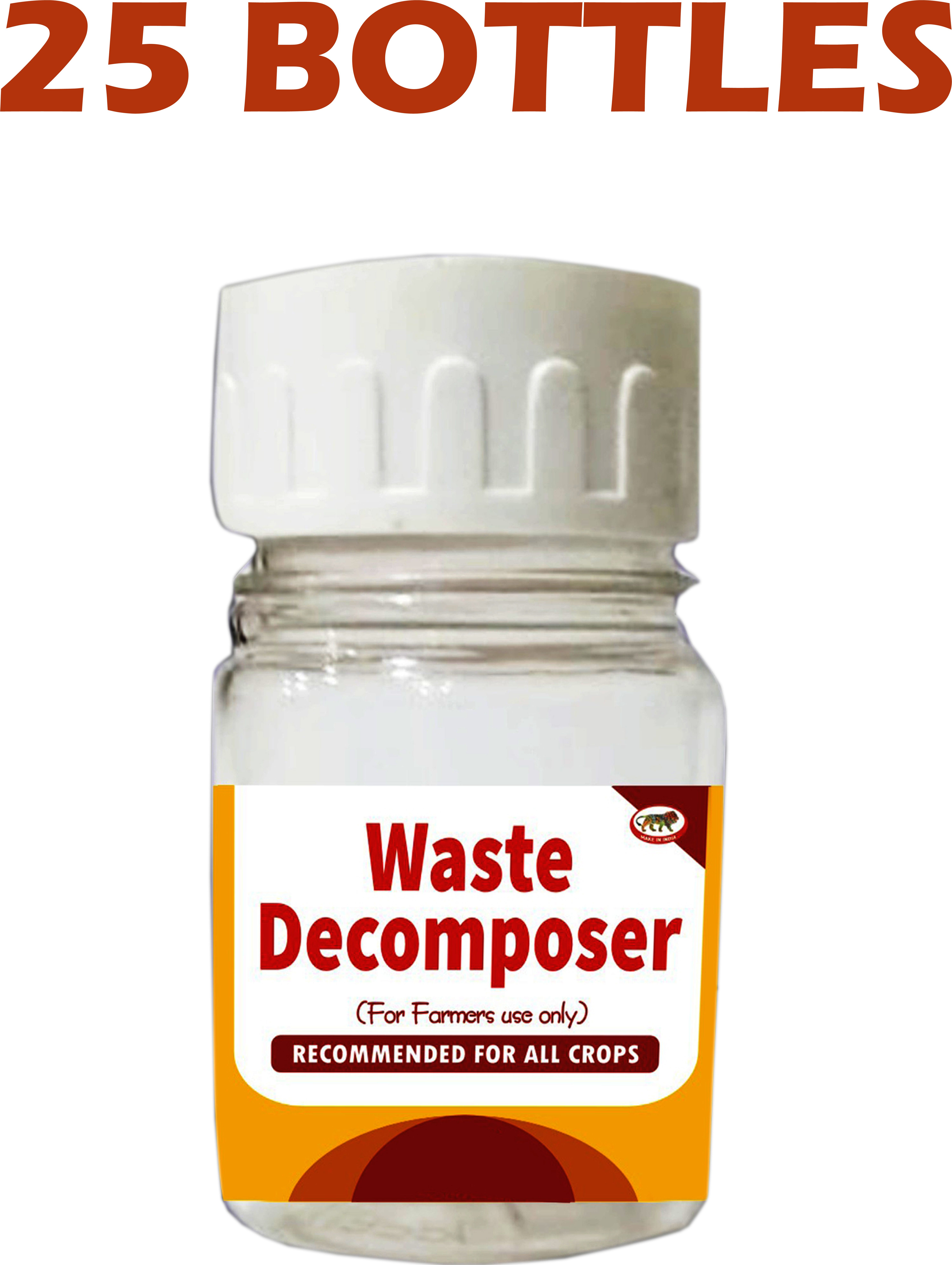 Waste Decomposer 25 Bottles | WDC Organic Bio Waste for Agriculture, Gardening Potting Mixture-image-13