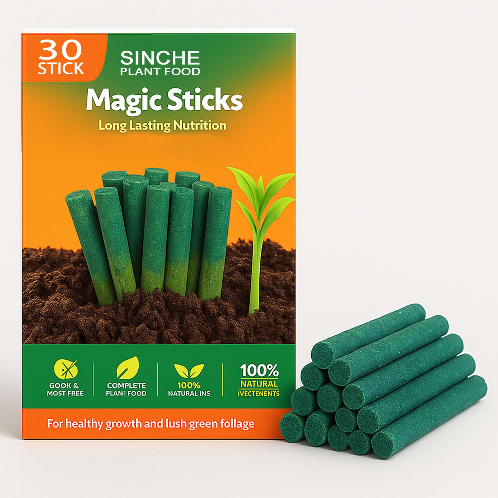 30 Magic Stick Plant Food Stick Fertilizer Green Stick Fertilizer