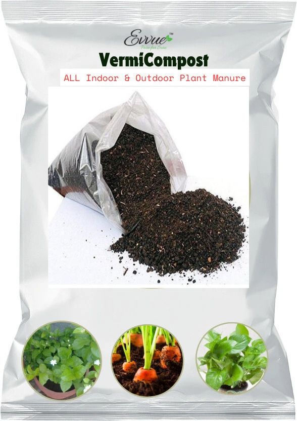 evvue 100% Natural Vermicompost 5kg Organic Fertilizer & Natural Plant Soil Manure Manure-picture-17