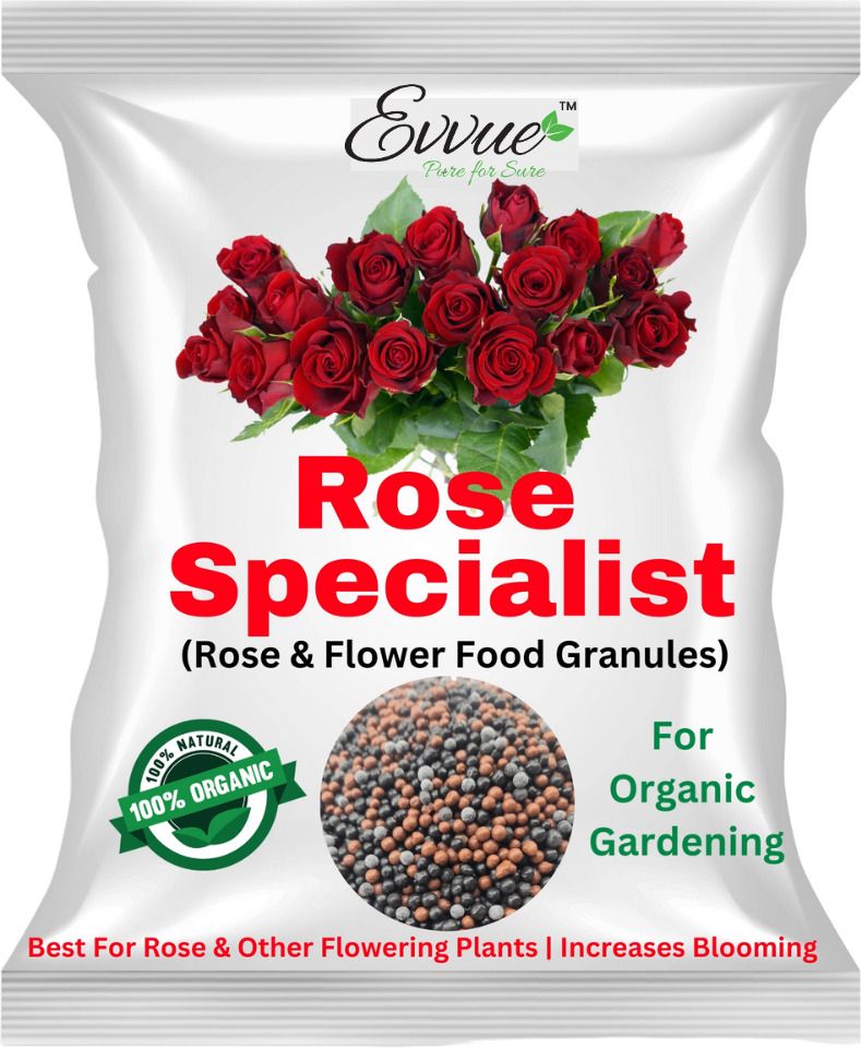 Rose Plant Special Organic Fertilizer | For Rose and other Flowering Plants Fertilizer, Manure, Potting Mixture-image-32