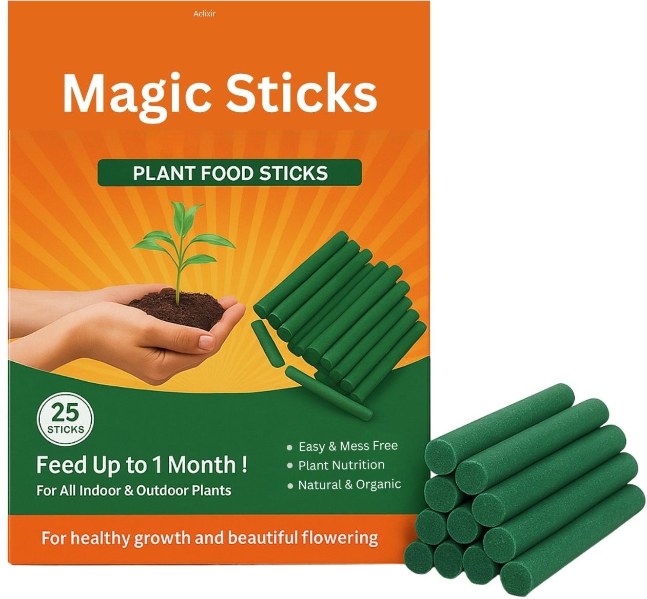 aelixir Magic Sticks Plant Fertilizer Sticks for Healthy Growth & Beautiful Flowering Manure, Fertilizer-picture-23