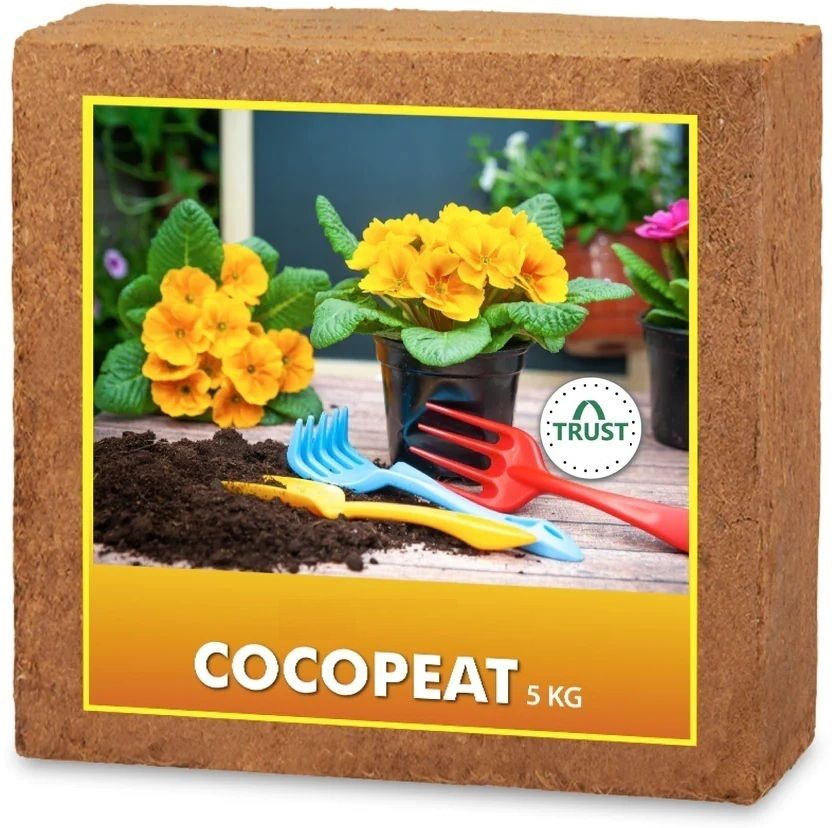 TrustBasketing Coco Peat Block (5kg block) - Expands to 75 litres Manure-image-25