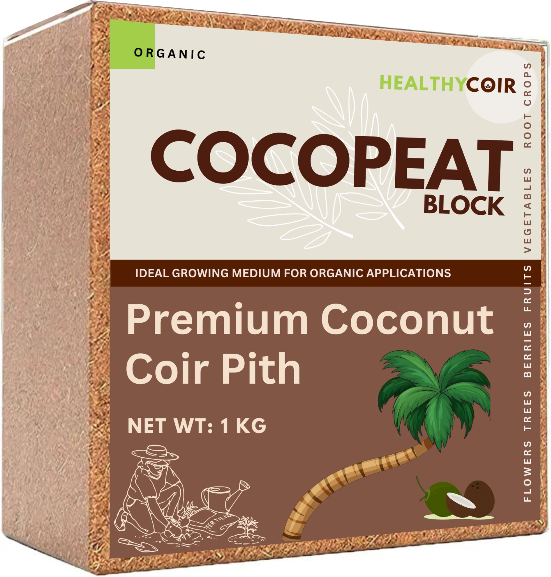 coir Cocopeat block Eco-Friendly and Natural Potting Mixture, Manure-picture-20