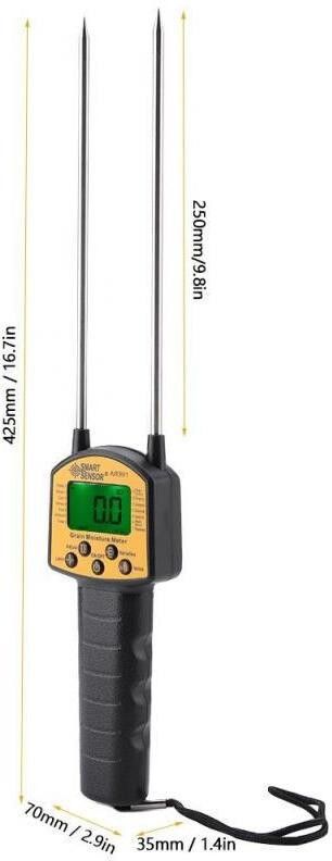 Grain Moisture Meter For Wheat Corn Barley Rice Sesame Soybean Peanut Cotton Soil Test Kit-image-12