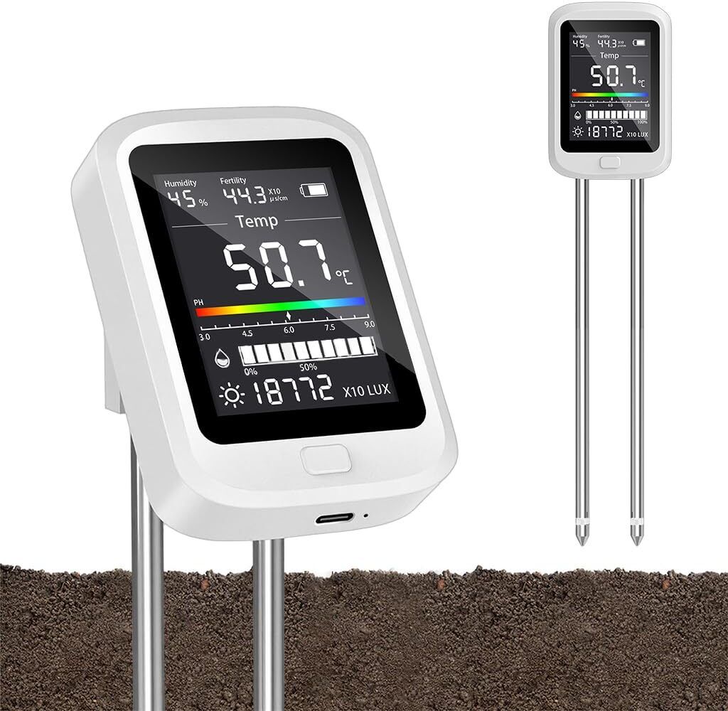 elephantboat 6 in 1 Soil Tester for Gardening Soil Test Kit-picture-22