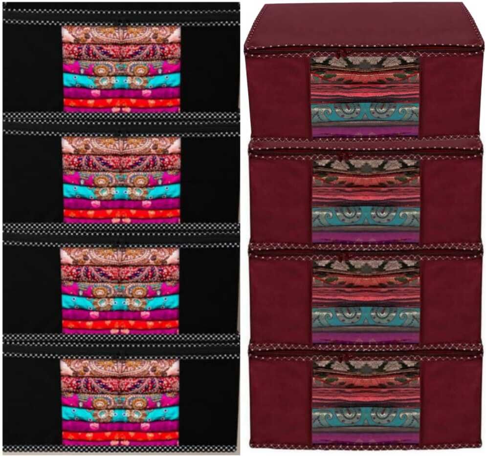 Aaliya organizer clothes cover /storage caver /cloth caver,Garment cover pack of 8) Poly-canvas Laundry Bag