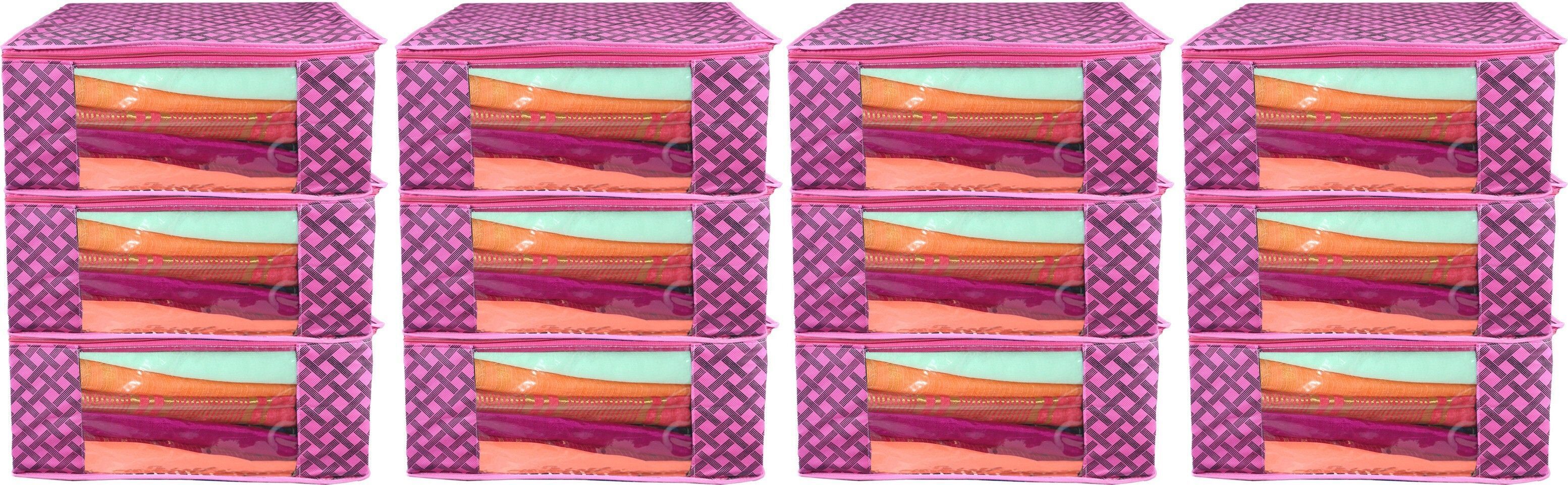 CHAMPARAN Non Woven Printed Saree Covers/Garment Bags Cotton Laundry Bag-image-23