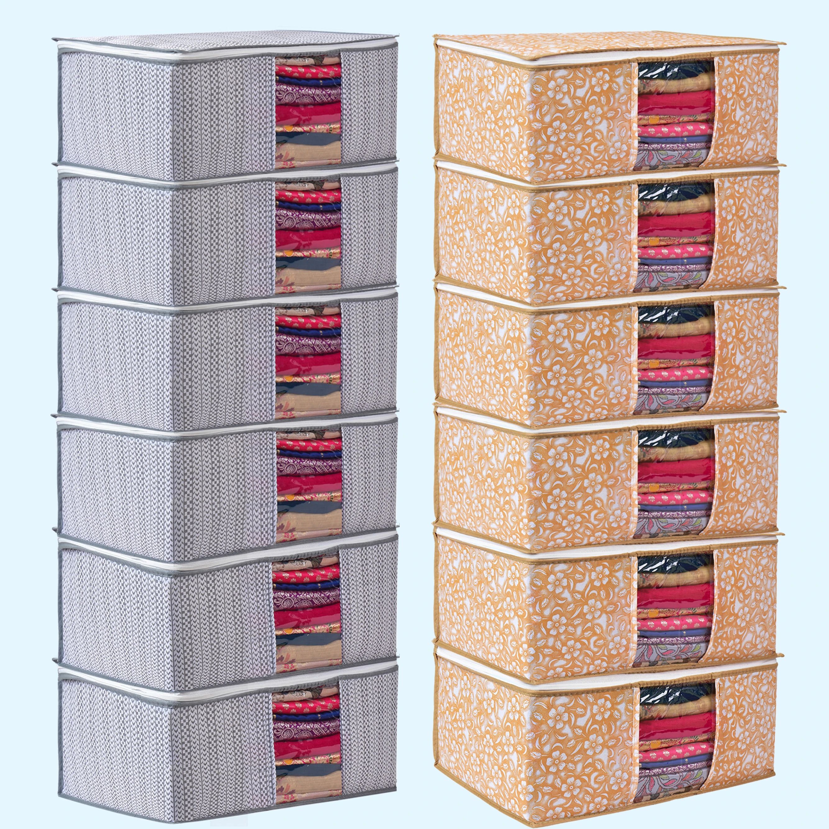 MERAO Non Woven Clothes Storage Organizer Cover Zipper Bag for Wardrobe Cotton Laundry Bag-image-22