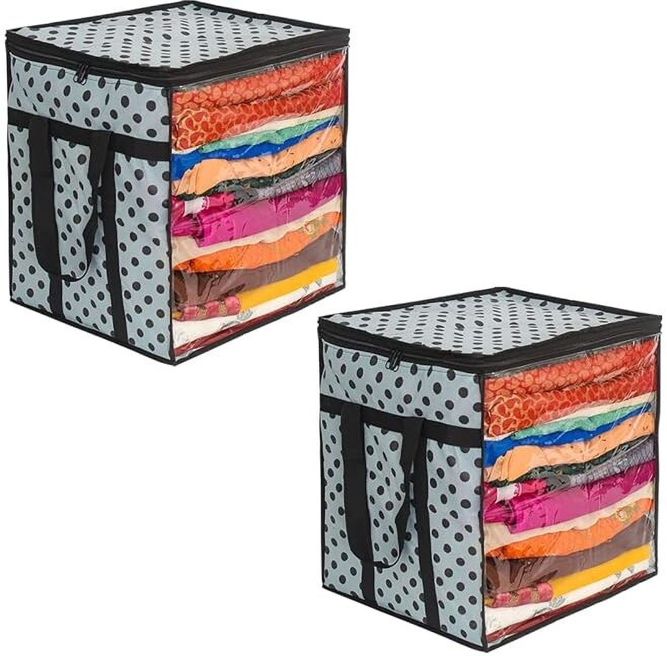 SHREE SANWARIYA CREATIONS BLACK BOX PACK OF 2 Poly-canvas Laundry Bag-image-24