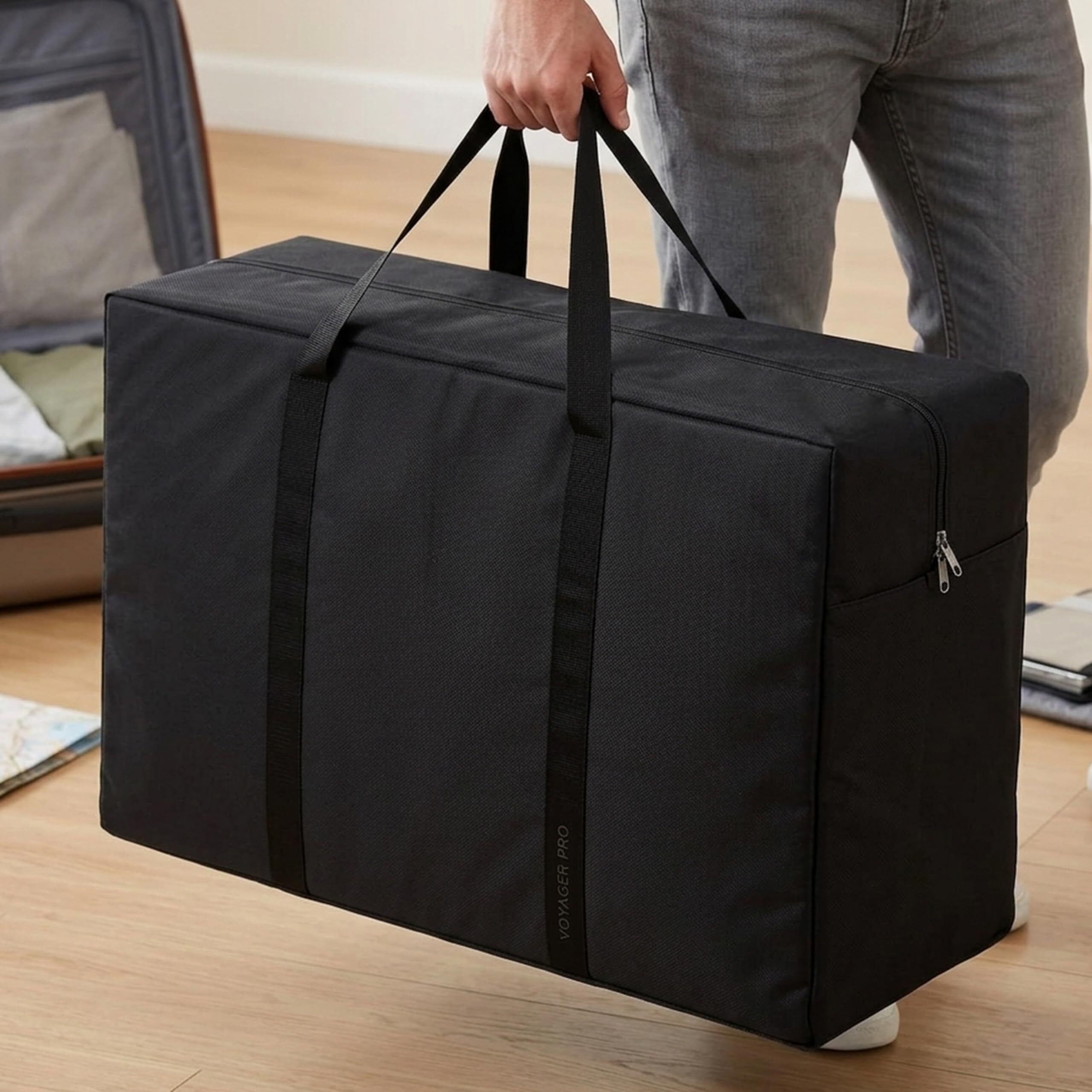 Kitchen Expert Rectangular Storage Box Poly-canvas Laundry Bag-image-3