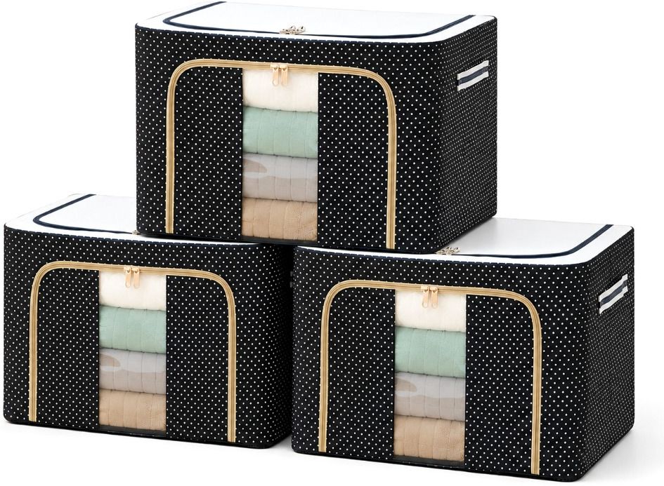 VRTREND 66Ltr ClothFold Storage Bin Set Premium Storage Poly-canvas Laundry Bag-picture-29