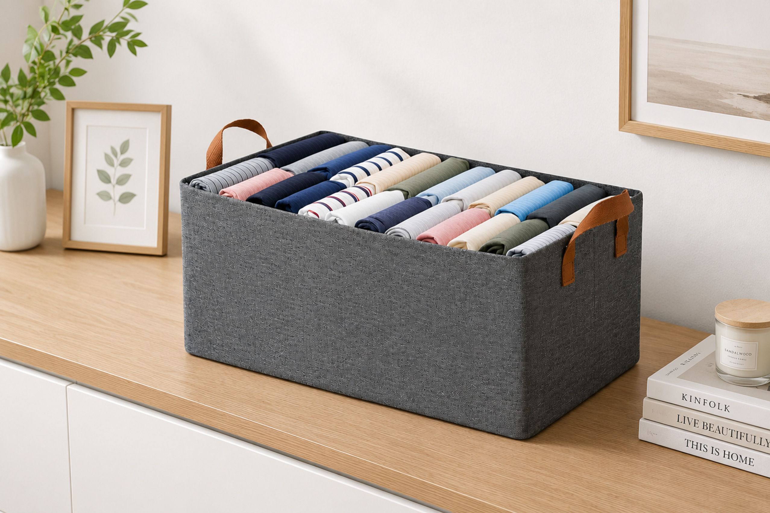 prakhar Cloth Oraganizer Box | GR1G1 | Carry Handles Polyester Laundry Bag-picture-28