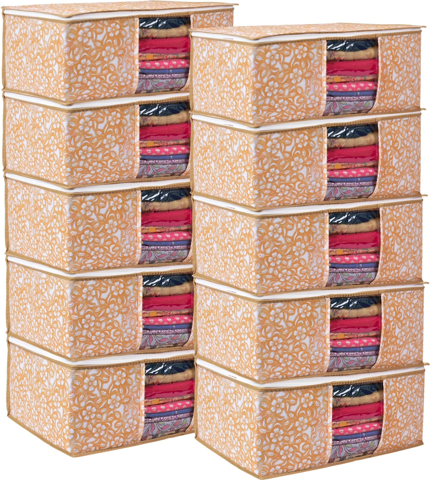 MERAO Non Woven Clothes Storage Organizer Cover Zipper Bag for Wardrobe Cotton Laundry Bag-image-19