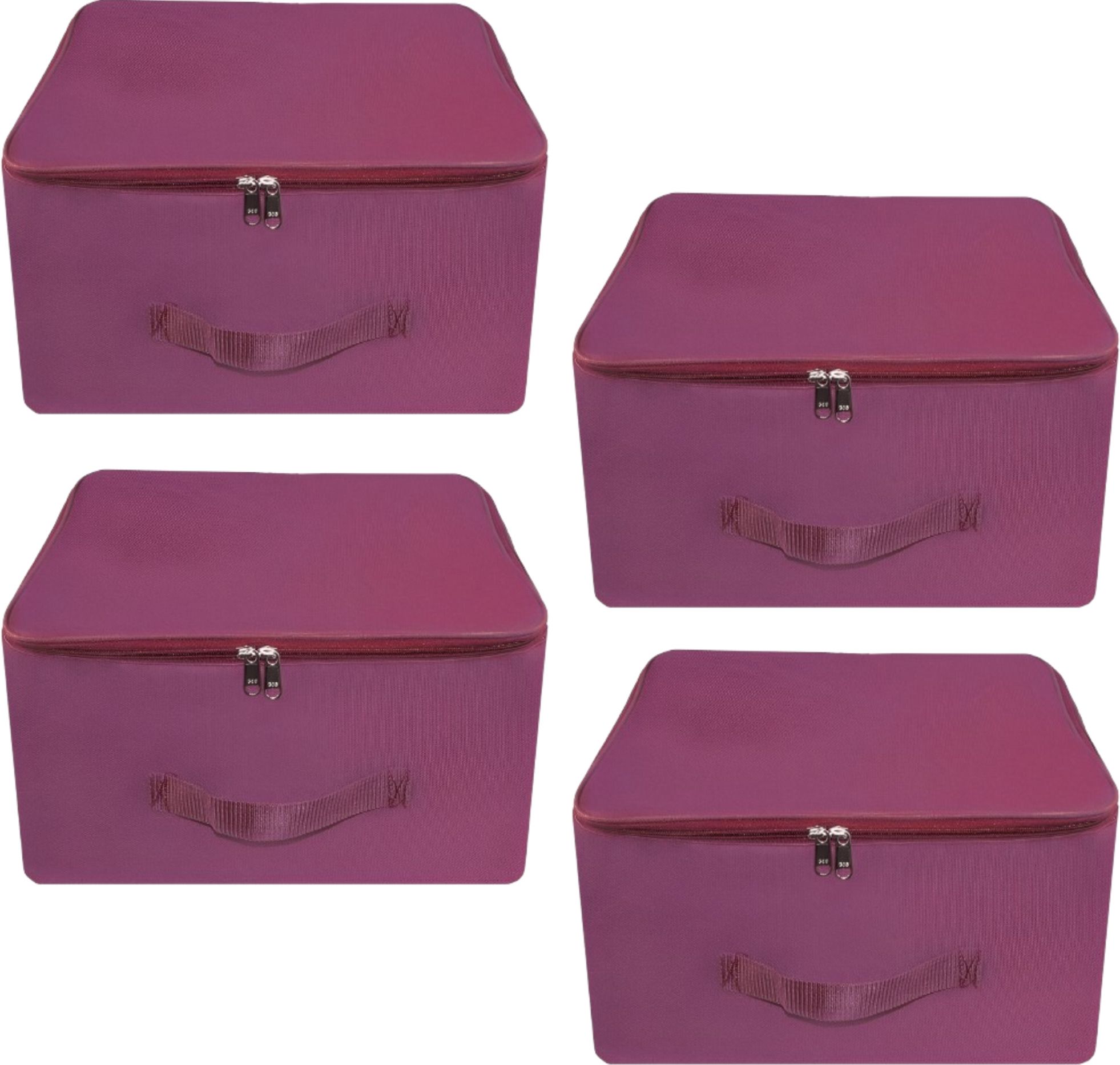 ANGELFLYY Wardrobe Organizer Storage Bag with Zipper and Handle WB-30L-Magenta-P4 Polyester Laundry Bag