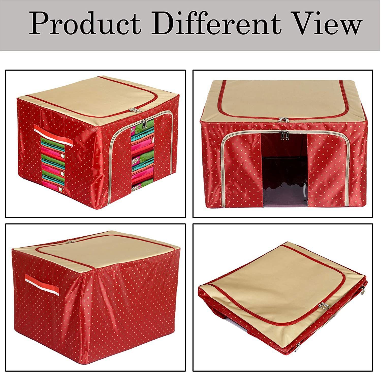 E Solutions WARDROBE ORGANISER/STORAGE BOX-506 (24LITERS) Poly-canvas Laundry Bag-image-2
