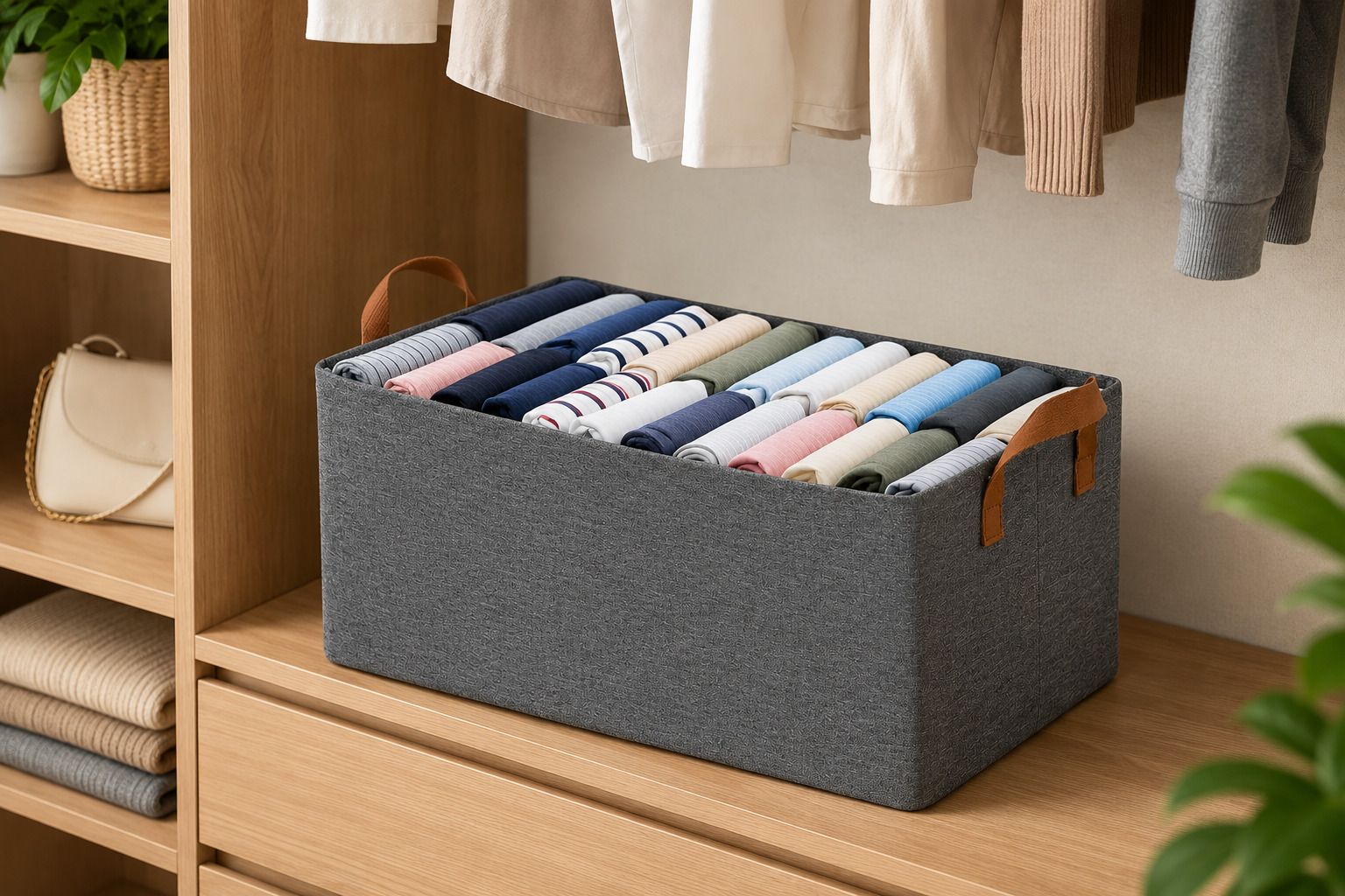 prakhar Foldable Storage Bins | GR1P1 | Bedding bag Polyester Laundry Bag-image-1