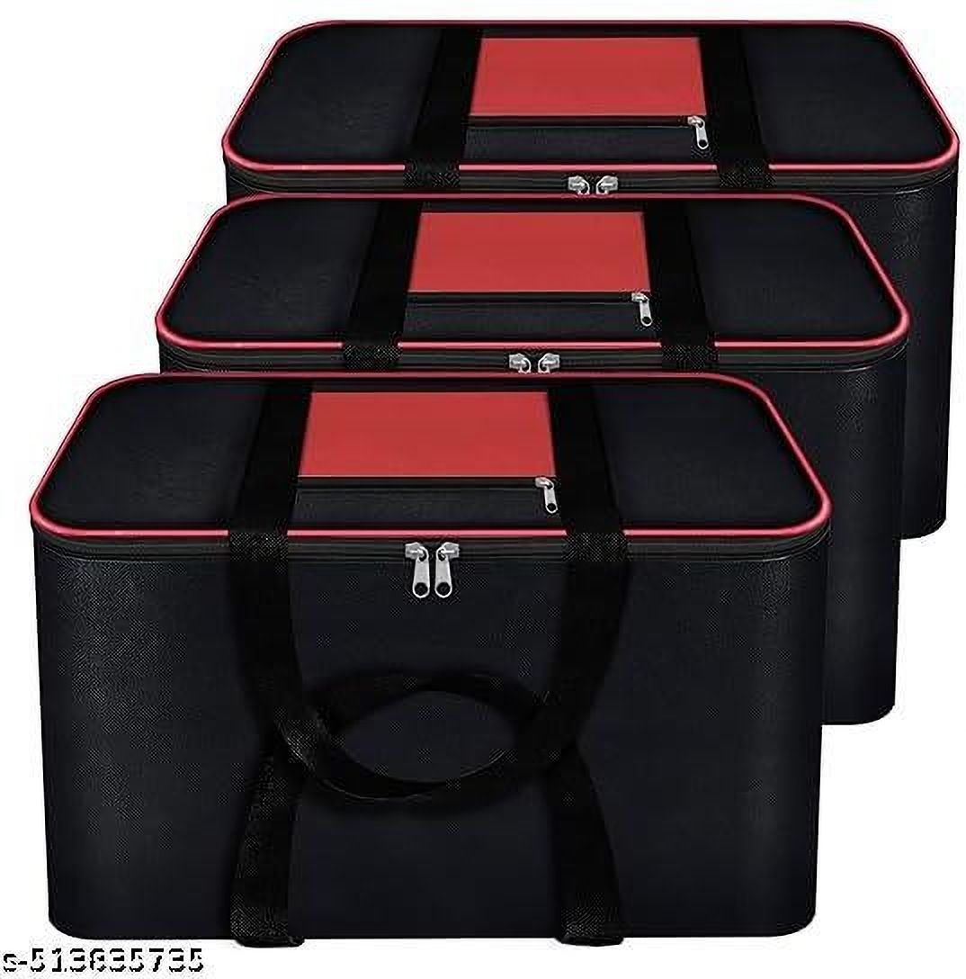 arbazcraft Multipurpose Clothes Storage Organizer Bags Set of 3 | Durable Material Poly-canvas Laundry Bag-image-20