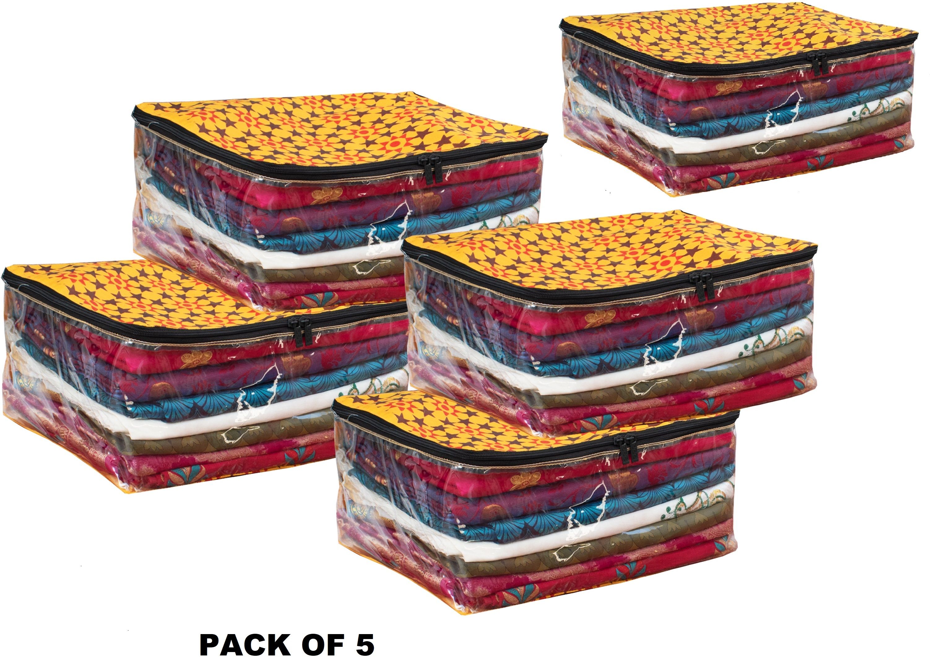 RSV Saree Organizer Bag Cotton Laundry Bag-image-2