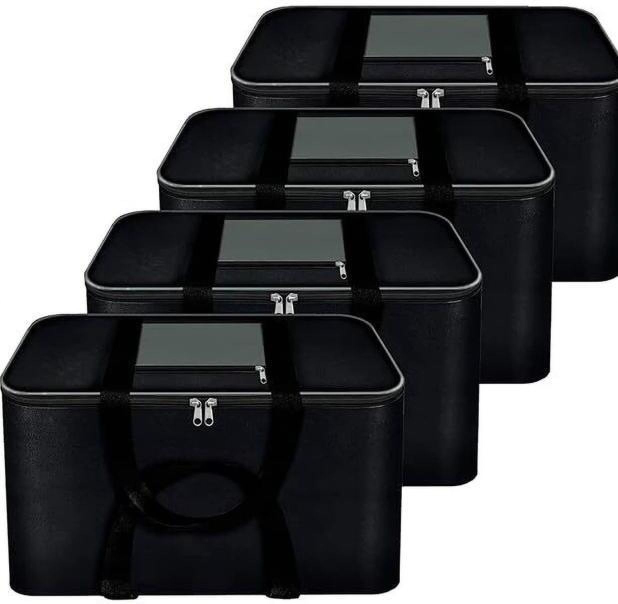 Stylo Non Woven Multipurpose Storage Organizer Box Pack of 4 Poly-canvas Laundry Bag-image-20