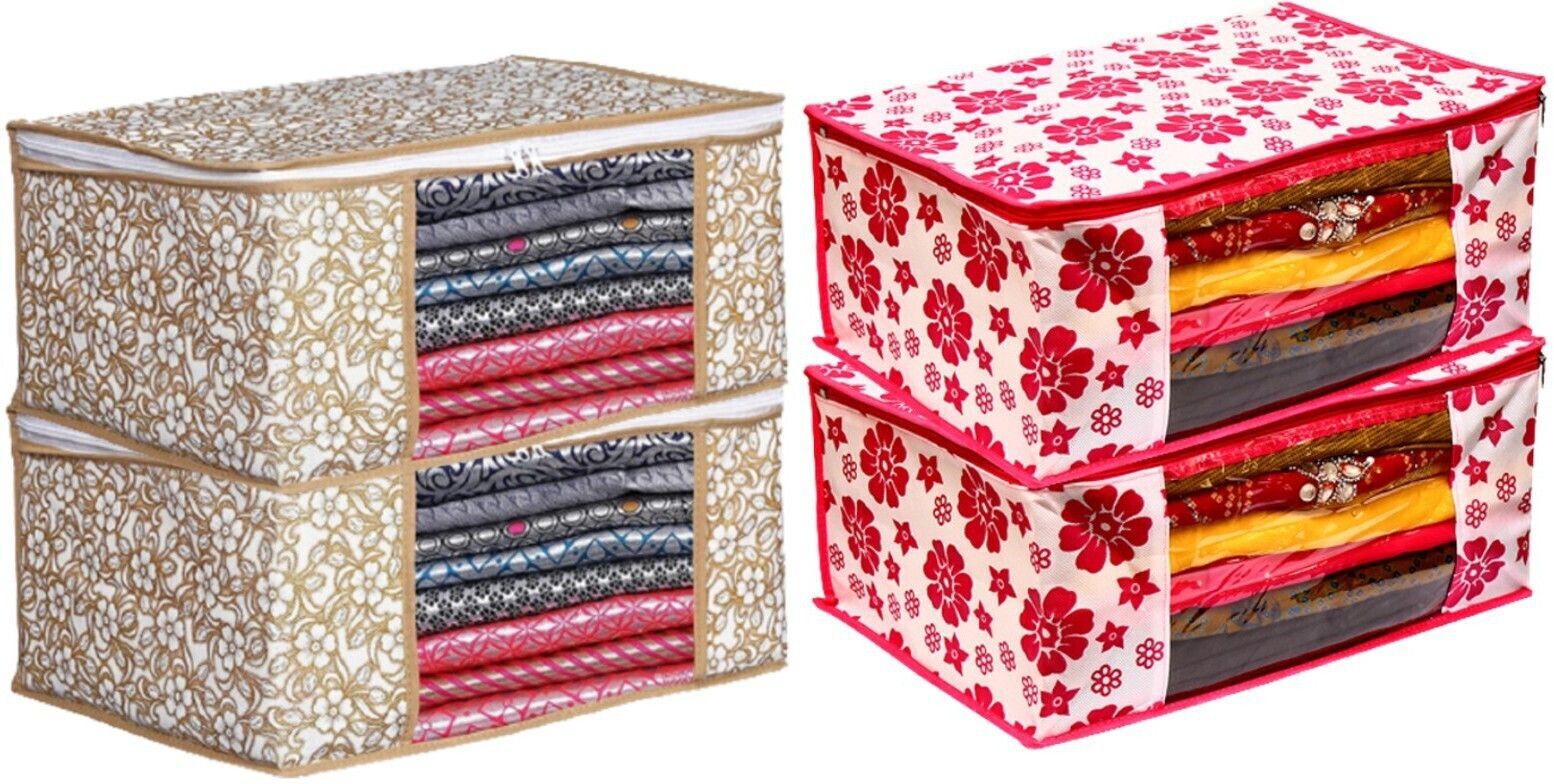 Champaran Industries Transparent Window Space Saver Storage Covers Cotton Laundry Bag-picture-28