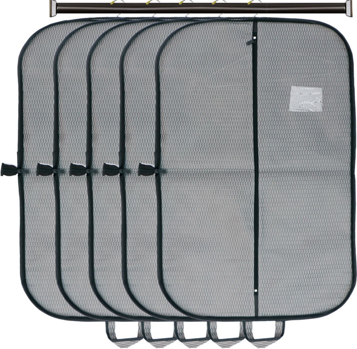 Aaliya men's and women's suit cover blazer cover foldable garment cover bag pack of 5 Poly-canvas Laundry Bag