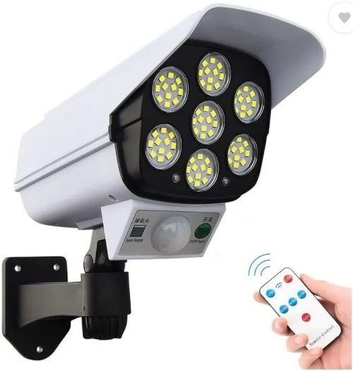 Solar Security Camera Light with Motion Sensor– 3 Modes,Waterproof LED Light 12 hrs Bulb Emergency Light