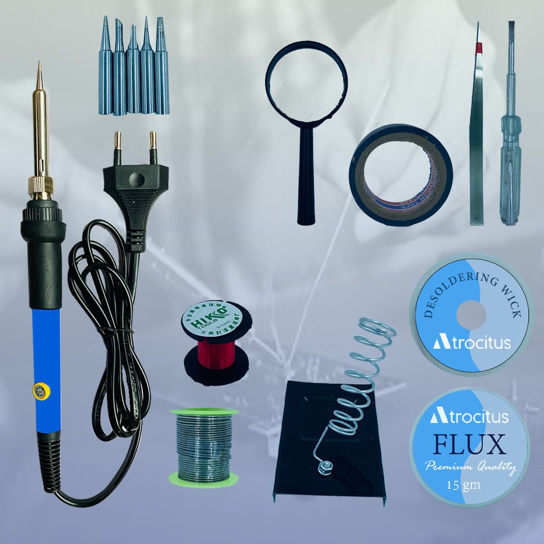ATR217 60W Temprature controlled Iron with soldering accesories 60 W Temperature Controlled-image-11