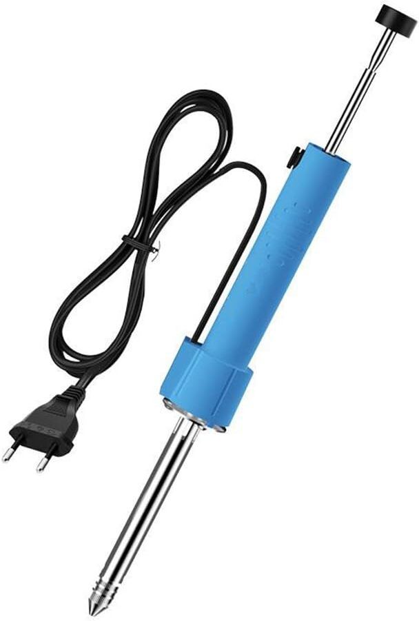zelbo Electric Solder Sucker Desoldering Vacuum Pump with Soldering Iron 60 W Simple-picture-19