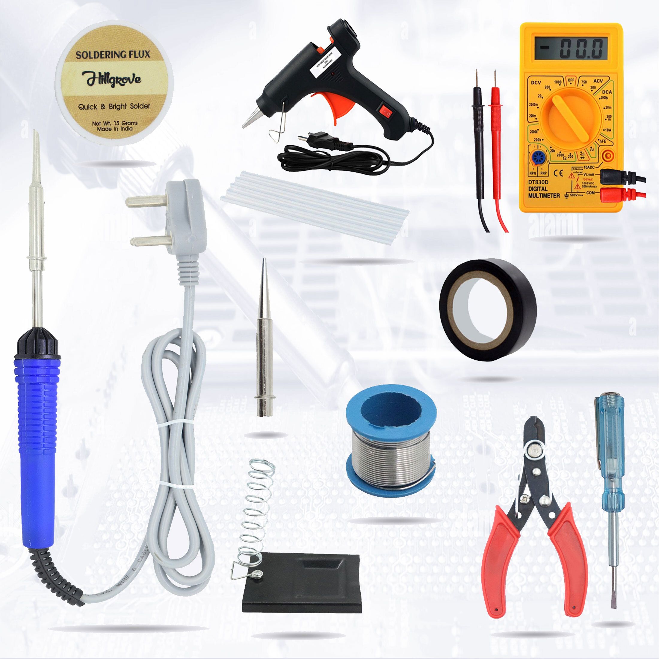 hillgrove HGCM104M1 11in1 SolderingIronWith Digital MultimeterMobile Repair 25 W Simple-picture-23