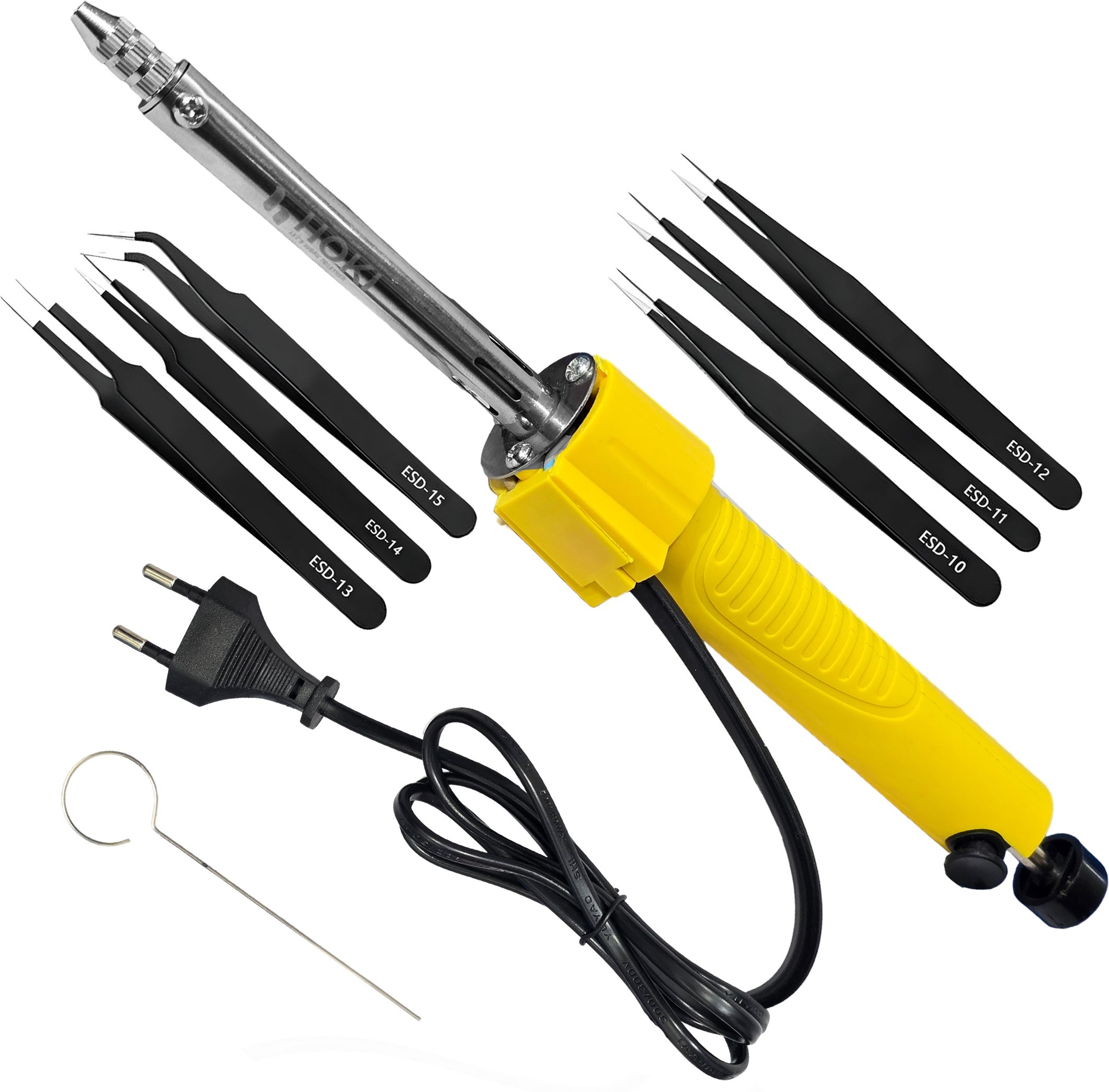 digital craft 40W Soldering Iron and Desoldering Pump Tool Kit for PCB Work 40 W Temperature Controlled-picture-29