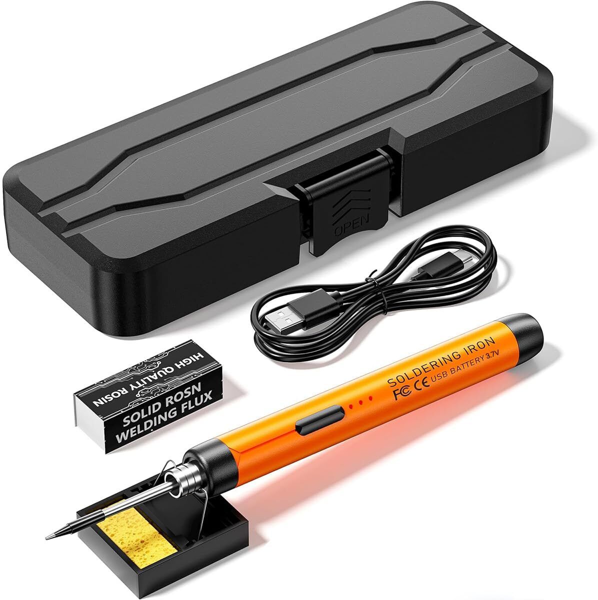 verilux Mini Cordless Soldering Iron Kit USB Rechargeable Tool Kit 30 W Temperature Controlled-picture-27