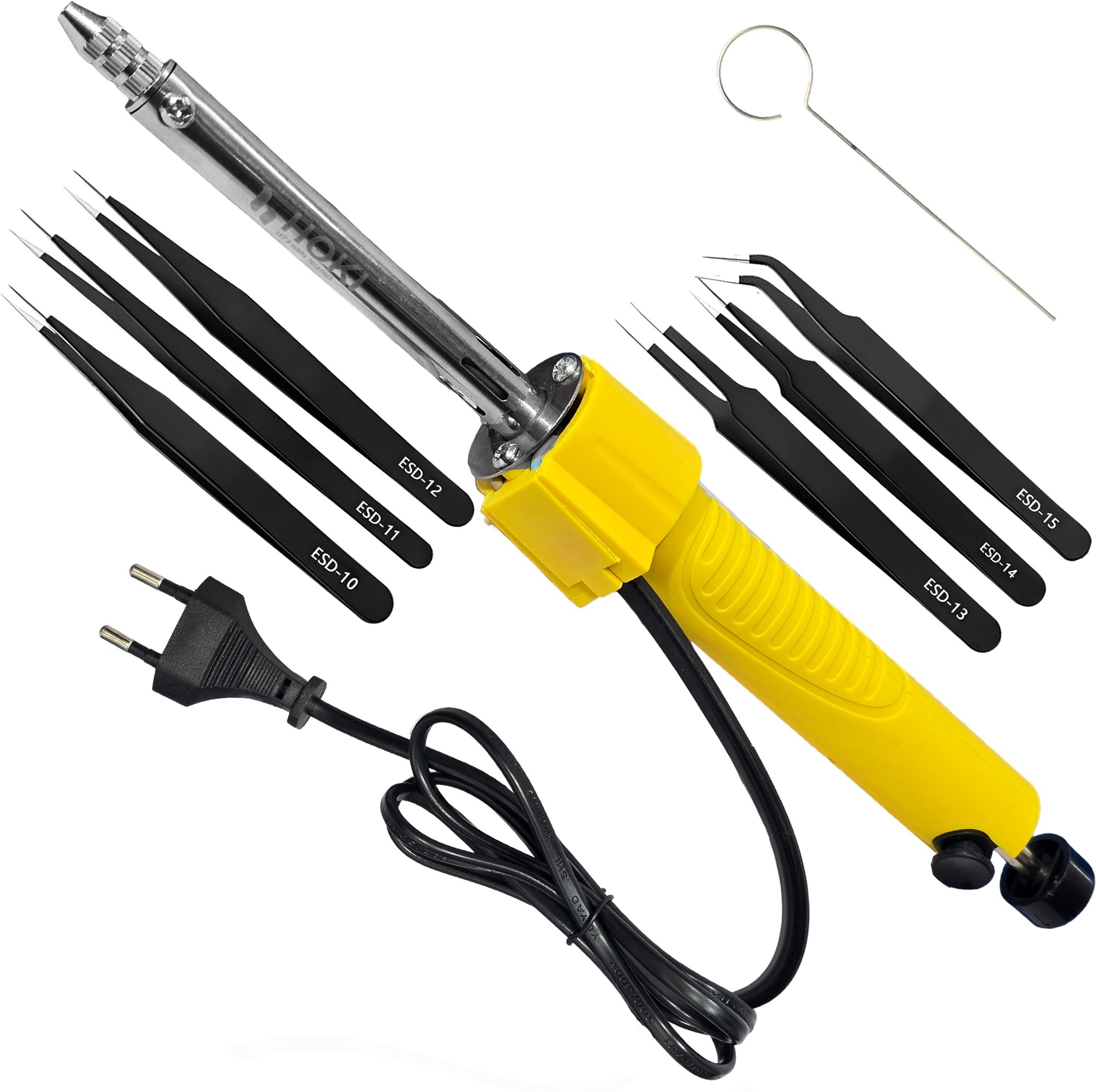 digital craft 2-in-1 Electric Soldering Repair Tool Kit with 6PCS Tweezers Set 40 W Temperature Controlled-picture-47