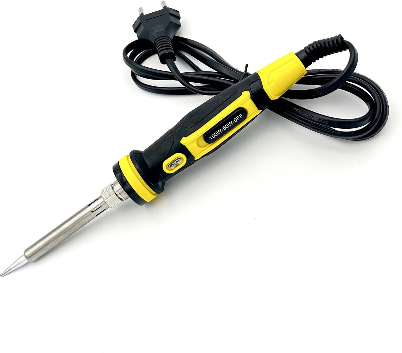 uptodateprouducts Soldering Iron 50-100W 3-Speed Control Switch labeled with High, Low, and Off 100 W Temperature Controlled-picture-35