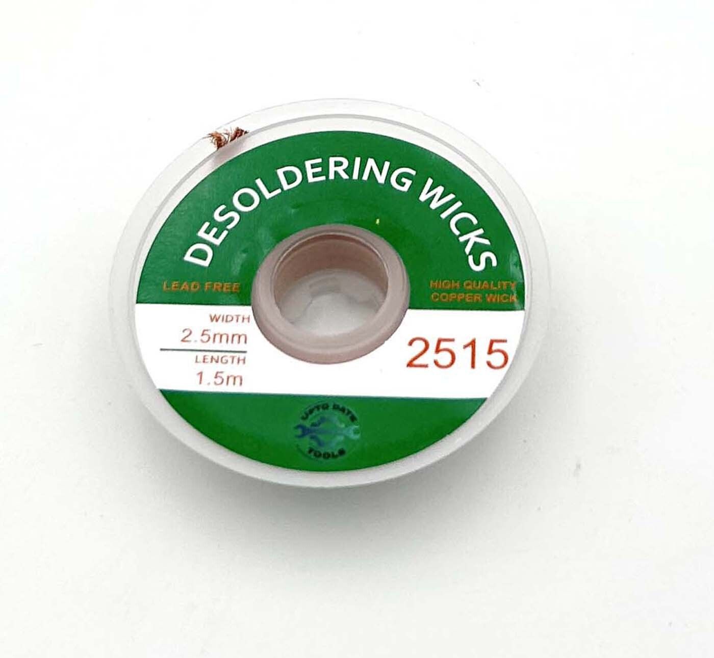 uptodateprouducts 1PC Solder Wick Braid Desoldering wire 2.5mm Wide 1.5m Long Braid Remover Tool 0 W Temperature Controlled-picture-6