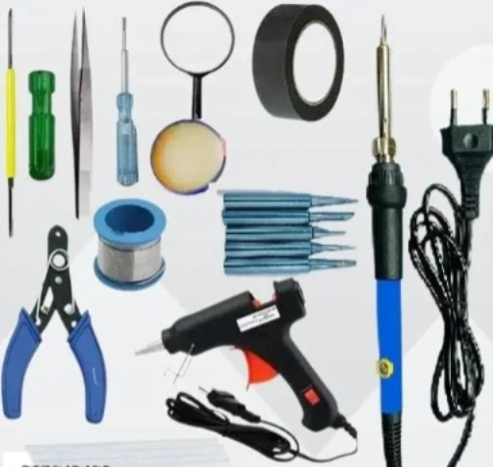 All-in-One Soldering Iron Kit with Temperature Control Electronics DIY Repair 0 W Temperature Controlled-image-38