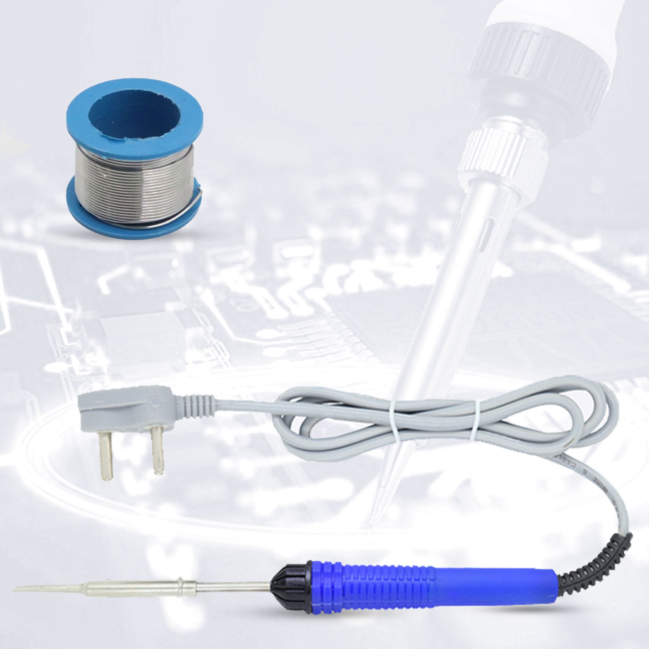 2in1 Basic 25W Soldering Iron Kit with 5 Meter Soldering Wire 25 W Simple-image-36