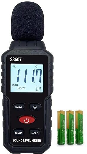 tech inspire Digital Sound Level Meter 30-130 dB LCD Backlight, Data Hold, Fast/Slow Mode Sound Meter-picture-4
