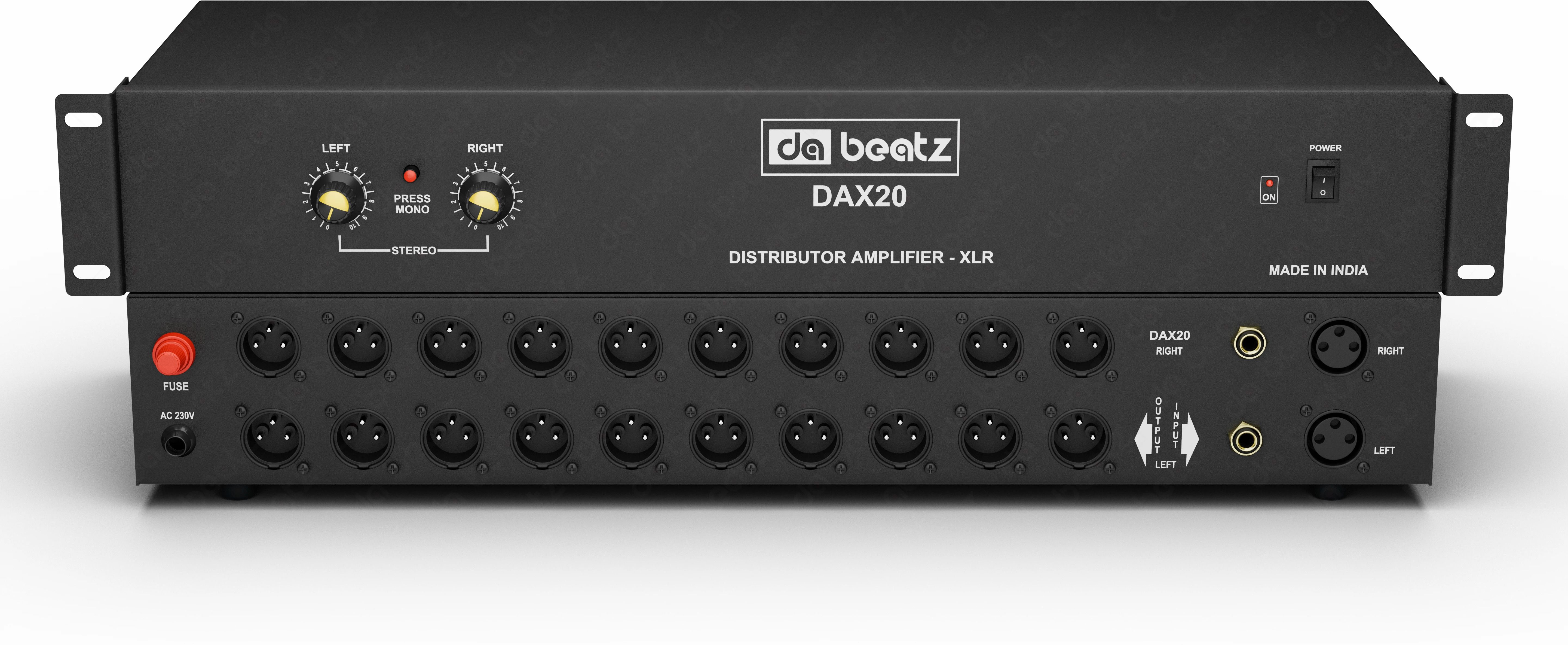 DAX 20 Distributor Amplifier for Party, DJ Disco and Other Ocassions, DJ Mixer Analog Sound Mixer-image-11