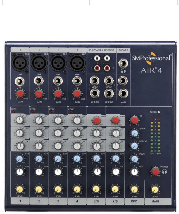 studiomaster Air-4 highly portable budget friendly mixer Analog Sound Mixer-picture-32